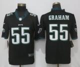NEW Nike Philadelphia Eagles 55 Graham Black 2017 Vapor Untouchable Limited Jersey