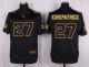 Mens Cincinnati Bengals #27 Kirkpatrick Pro Line Black Gold Collection Jersey