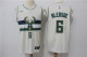 Nike NBA Milwaukee Bucks #6 Bledsoe Cream Jersey