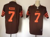 NFL Cleveland Browns #7 Kizer Brown Vapor Limted Jersey