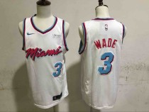 NBA Miami Heat #3 Wade White City Jersey