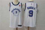 Nike NBA Golden State Warriors #9 Iguodala White Game Jersey