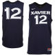 Nike Xavier Musketeers #12 Basketball Jersey Navy Blue