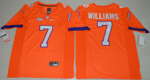 NCAA Clemson Tigers #7 Mike Williams College Orange Limited Jersey
