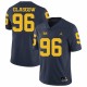 NCAA Michigan Wolverines #96 Glasgow D.Blue Football Jersey