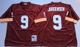 NFL Washington Redskins Red #9 Jurgensen Red Throwback Jersey