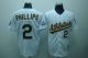 MLB Oakland Athletics #2 Phillips White Throwback Jersey