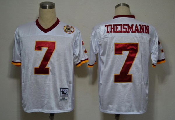 NFL Jerseys Washington Redskins 7 Theismann White M&N