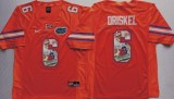 NCAA Florida Gators Orange #6 Driskel Fashion Jersey
