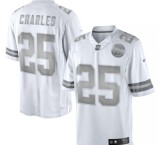 NFL Kansas City Chiefs #25 Charles Platinum Jersey