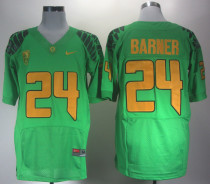 Nike Oregon Ducks Kenjon Barner 24 Elite Pac-12 2012 NCAA Apple Green Jersey