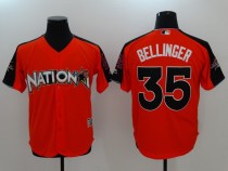 MLB National #35 Bellinger Orange All Star Jersey