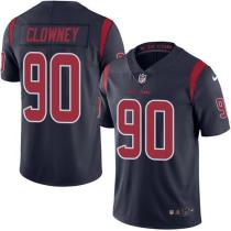 NFL Houston Texans #90 Clowney Blue Rush Jersey