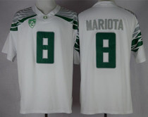 Nike Oregon Ducks 8 Marcus Mariota White 2014 NCAA Jersey