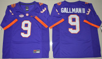 NCAA Clemson Tigers Wayne Gallman II 9 College Purple Limited Jersey