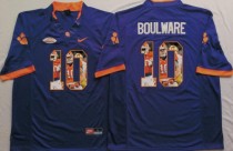 NCAA Clemson Tigers Orange #10 Boulware Blue Fashion Jersey