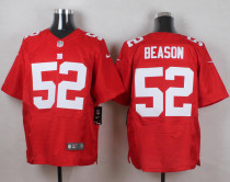 Nike New York Giants #52 Beason Red Elite Jersey