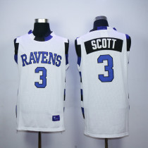 NCAA Nathan Scott #3 Lucas Scott Movie Basketball Jerseys Double Stitched Lucas Scott One Tree Hill Jersey