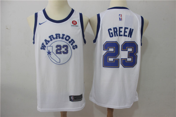 Nike NBA Golden State Warriors #23 Green White Game Jersey