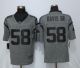 NEW Nike Carolina Panthers 58 Davis sr Gray Mens Gridiron Gray Limited Jersey