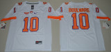 NCAA Clemson Tigers #10 Ben Boulware College Football White Jersey