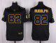 Mens Minnesota Vikings #82 Rudolph Pro Line Black Gold Collection Jersey