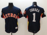 MLB Houston Astros #1 Correa Spring Training Jersey