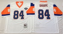 NFL Denver Broncos #84 Sharpe White 75th Throwback Jersey