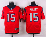 Nike Houston Texans #15 Mallet Red Elite Jersey
