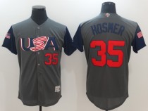 2017 World Baseball USA #35 Hosmer Grey Classic Jersey