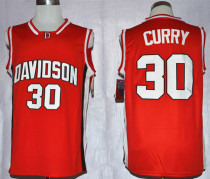 NCAA Davidson Wildcat Wildcat #30 Stephen Curry Red Jersey