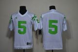 Notre Dame Fighting Irish 5# Manti Teo White College Football NCAA Jersey