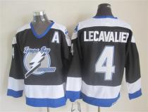 NHL Tampa Bay Lightning #4 Lecavalier Black Jersey