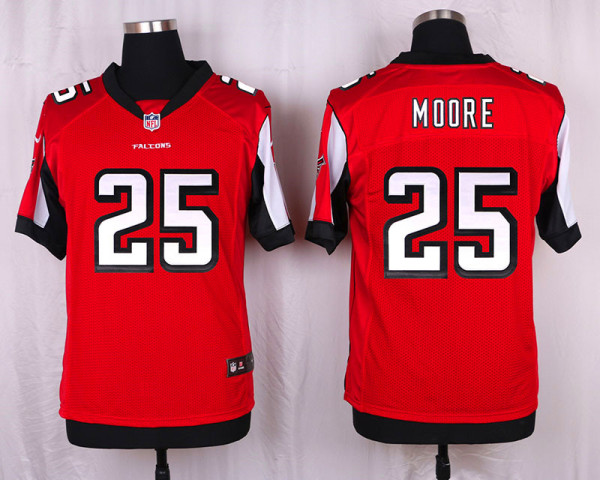 Nike Atlanta Falcons #25 Moore Red Elite Jersey