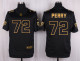Mens Chicago Bears #72 Perry Pro Line Black Gold Collection Jersey