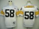 Pittsburgh Steelers #58 Throwback Jack Lambert Jersey in White
