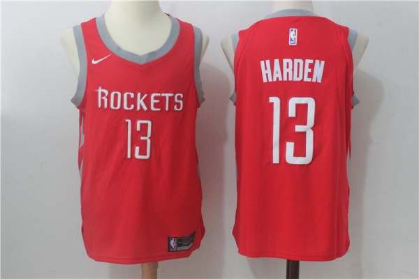Nike NBA Houston Rockets #13 Harden Red Jersey