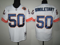 Singletary White Jersey, Chicago Bears #50 Throwback NFL Jersey