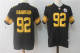 NFL Pittsburgh Steelers #92 Harrison Black Color Rush Jersey