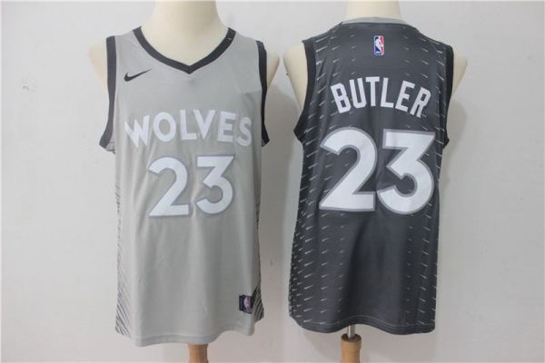 NBA Minnesota Timberwolves #23 Butler Grey City Jersey