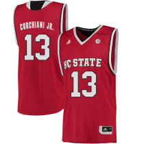 NCAA NC State Wolfpack #13 Corchiani JR. College Basketball Red Jersey