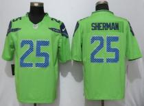 Nike Seattle Seahawks 25 Sherman Green Color Rush Limited Jersey