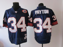 blue Walter Payton throwback Reebok Chicago Bears #34 Jersey
