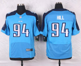 Nike Tennessee Titans #94 Hill Blue Elite Jersey