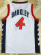NBA Olympics Team USA Mens #4 Barkley White Stitched Jersey