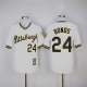 MLB Pittsburgh Pirates #24 Bonds White Throwback Pullover Jersey