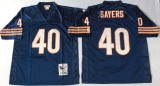 NFL Chicago Bears #40 Sayers Blue Throwback Jersey