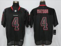Nike Houston Texans #4 Watson Lights Out Black Elite Jerseys