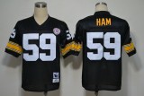 Jack Ham jersey black #59 Reebok NFL Premier 1974 Throwback Pittsburgh Steelers jersey