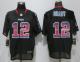 Nike New England Patriots 12 Brady Strobe Lights Out Black Elite Jerseys